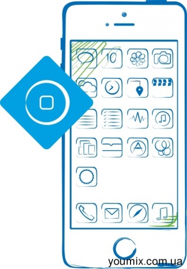 Замена кнопки Home (домой) в iPhone SE - 705